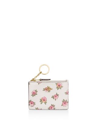 coach mini skinny id case floral