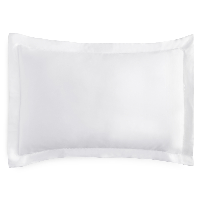 Amalia Home Collection 420tc Sateen Hemstitch Standard Sham, 2-piece Set In White