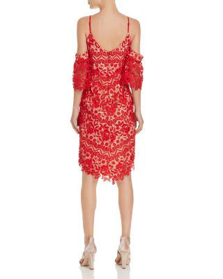chinese dress ladies Adela Lace Midi Dress Xs