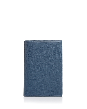 Longchamp Le Foulonne Passport Wallet In Pilot Blue