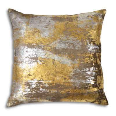 Michael Aram - Distressed Metallic Velvet Print Decorative Pillow, 20" x 20"