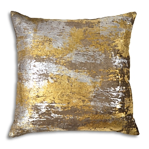 Michael Aram Distressed Metallic Velvet Print Decorative Pillow, 20 x 20