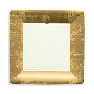 UPC 025096587242 product image for Caspari Gold Leaf Border Paper Dinner Plates, 8 Pack | upcitemdb.com