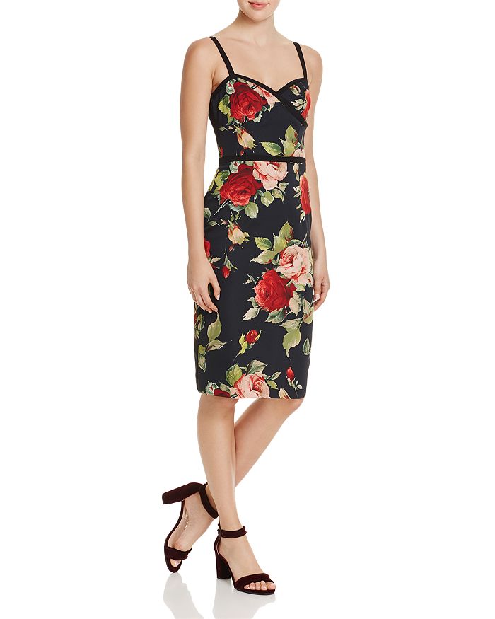 Black Halo Daria Floral Print Dress Bloomingdale s