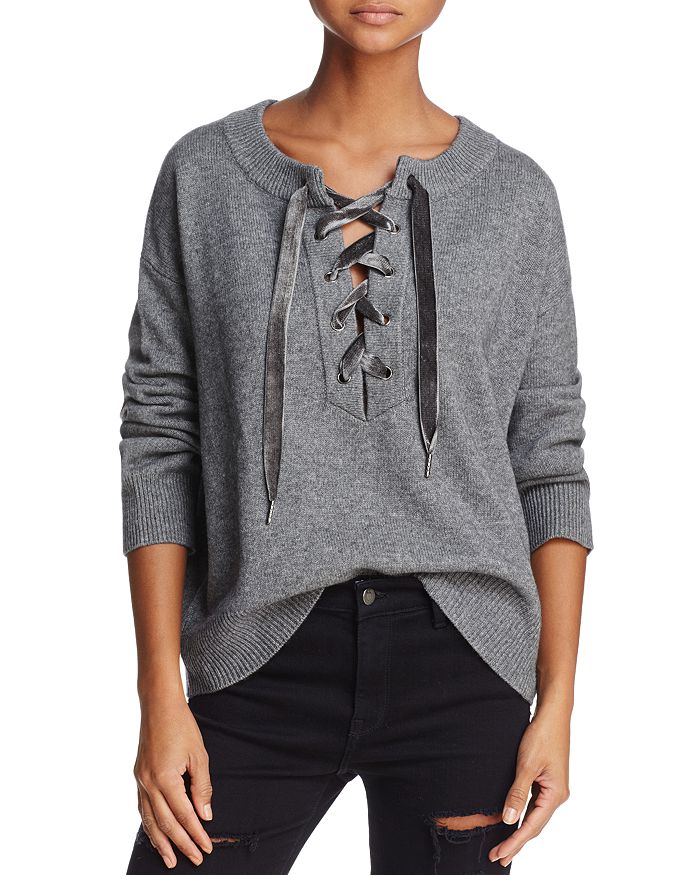 Rails Olivia Lace Up Sweater Bloomingdale s