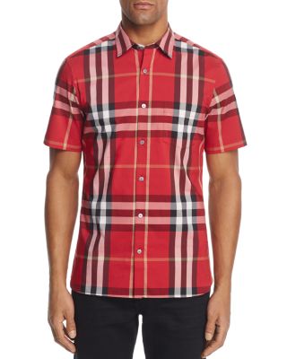 burberry button down shirt short sleeve