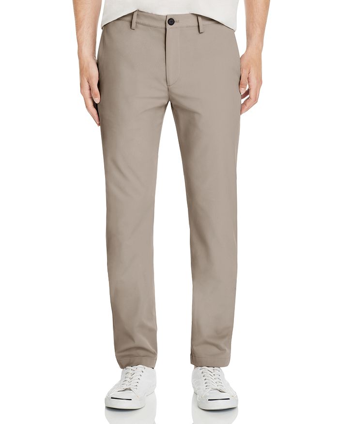 Theory Zaine Slim-fit Cotton-blend Twill Trousers In Sidewalk