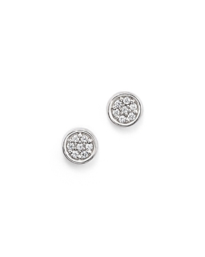 Bloomingdale's Diamond Bezel Set Small Stud Earrings in 14K White Gold,.10 ct. t.w. - 100% Exclusive