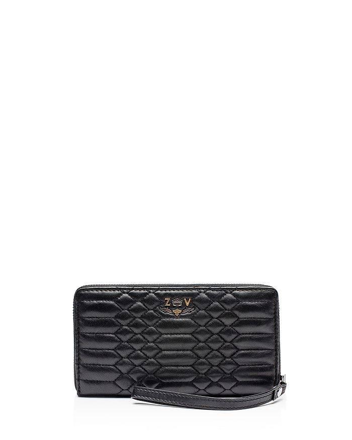Zadig & Voltaire Compagnon Savage Embossed Leather Wallet | Bloomingdale's