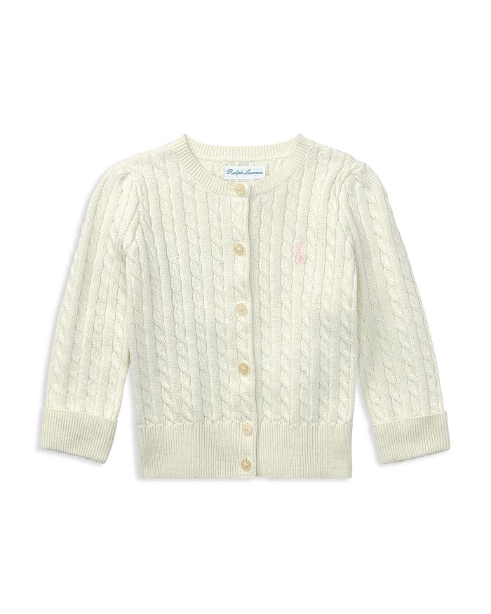 RALPH LAUREN GIRLS' CABLE-KNIT CARDIGAN - BABY,310543047008