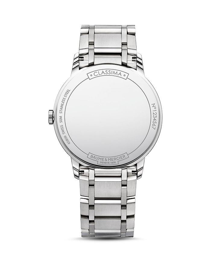 Shop Baume & Mercier Classima Watch, 42mm In Blue/silver