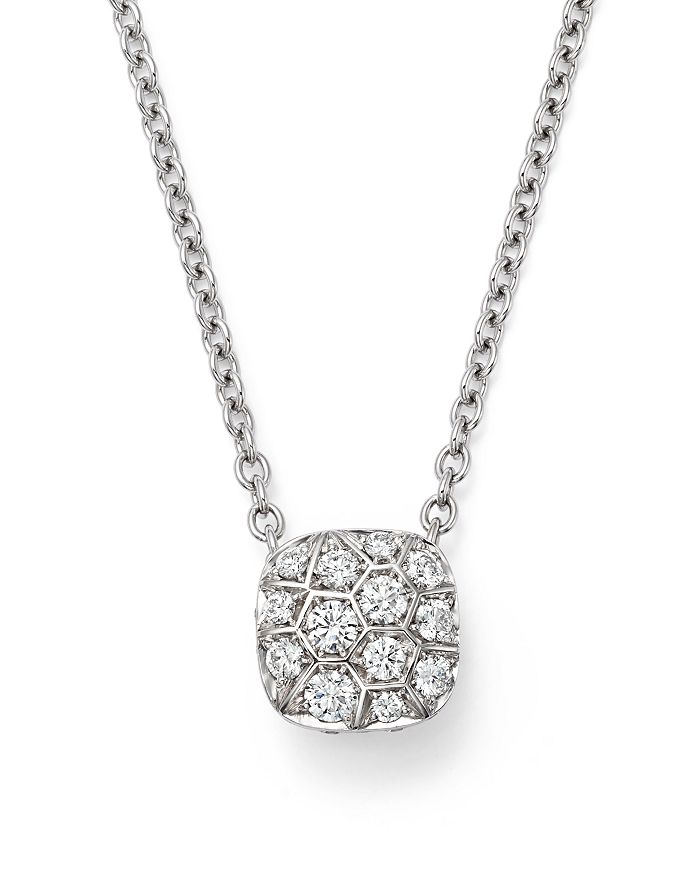 Pomellato Nudo Necklace with Diamonds in 18K White & Rose Gold ...