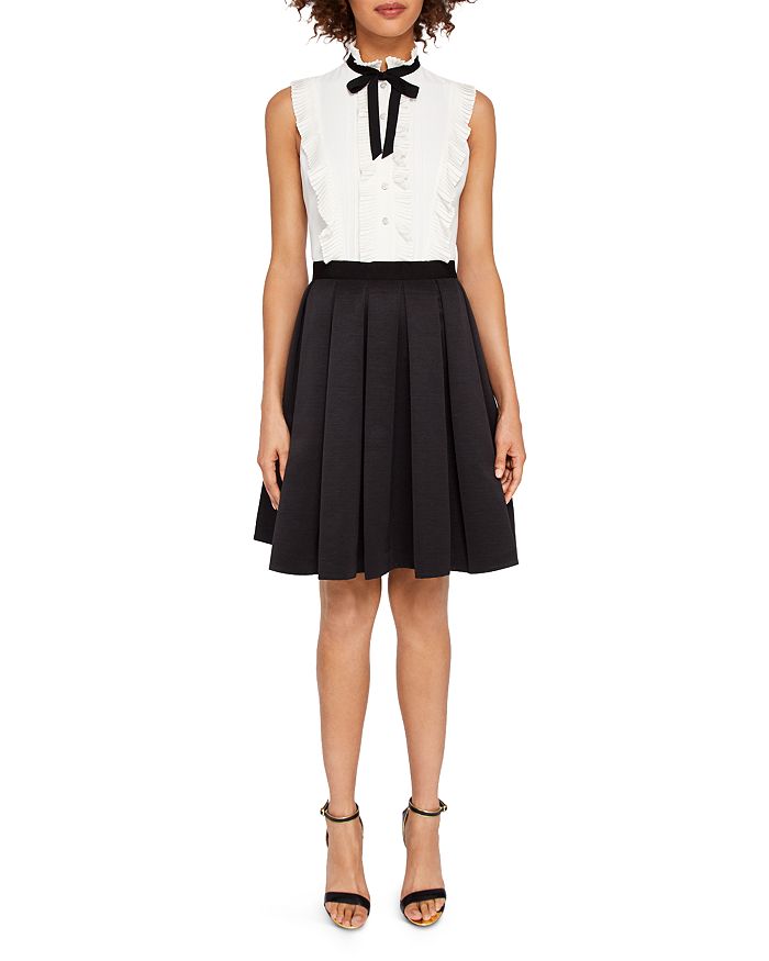 Ted Baker Kimika Pleated Neck Tie Dress Bloomingdale s