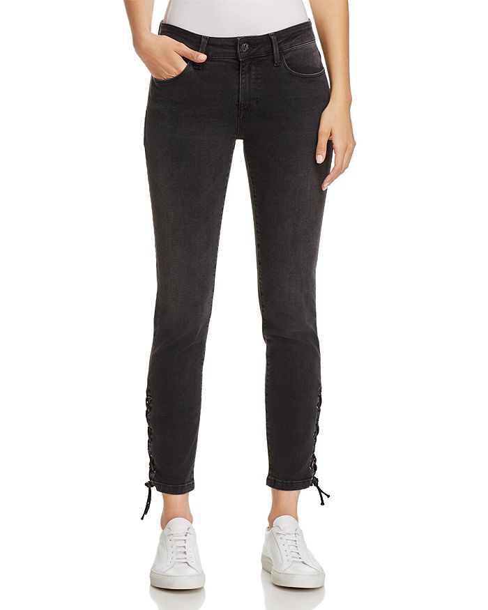 Mavi Adriana Ankle Skinny Lace Up Jeans in Smoke Lace Bloomingdale s