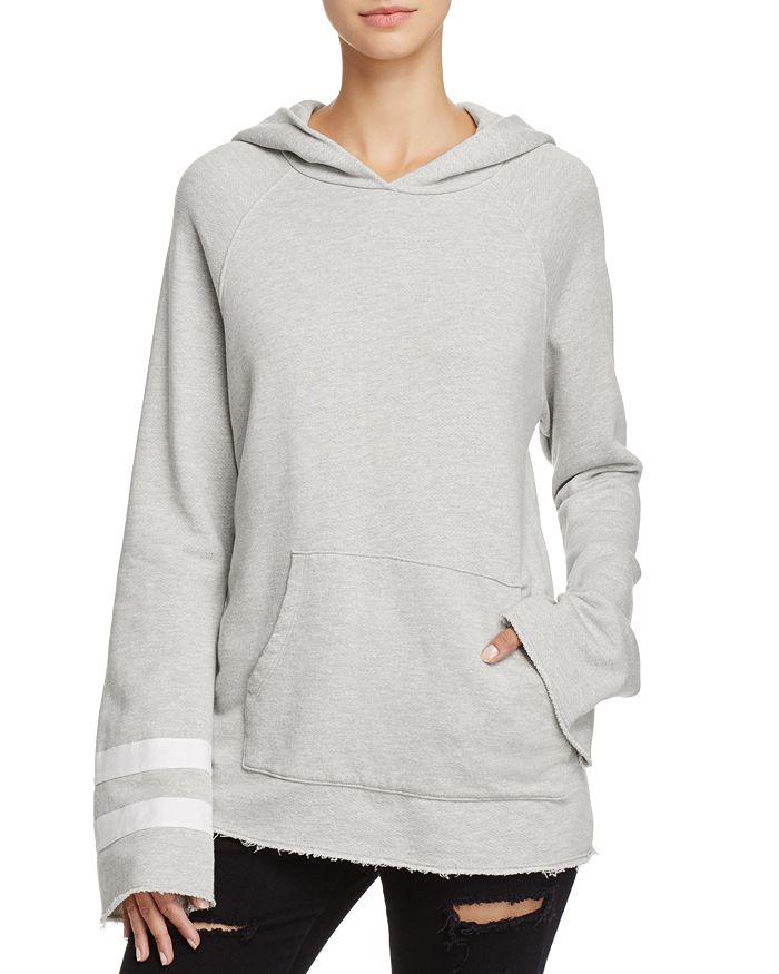 Sundry Striped Bell-Sleeve Hoodie Sweatshirt | Bloomingdale's