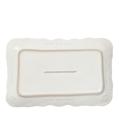Incanto Stone White Lace Small Rectangular Platter