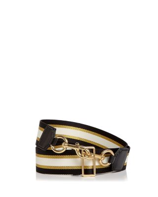 marc jacobs sport stripe webbing strap