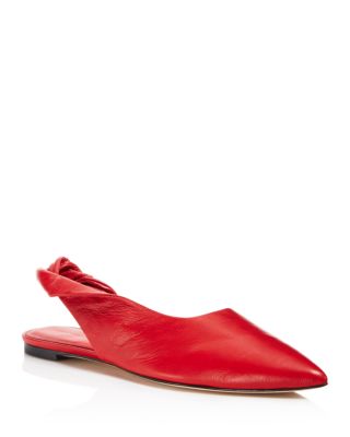 Sigerson Morrison - Women's Sham Leather Slingback Flats