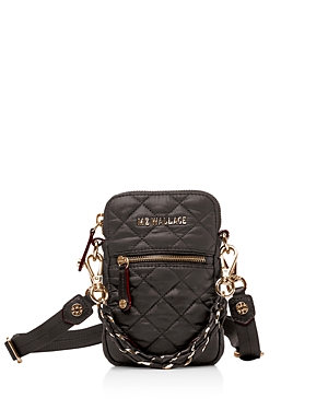Mz Wallace Micro Crosby Crossbody In Magnet/gold