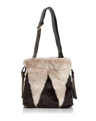 furla faux fur bag