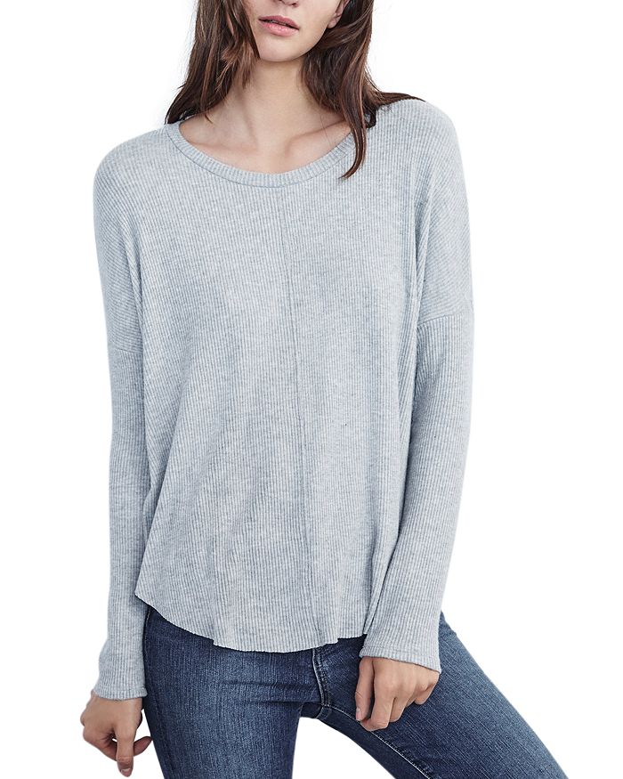 Rib shop knit tee