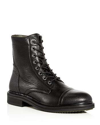 John Varvatos Star USA Men's Cooper Officer Leather Lace Up Boots ...
