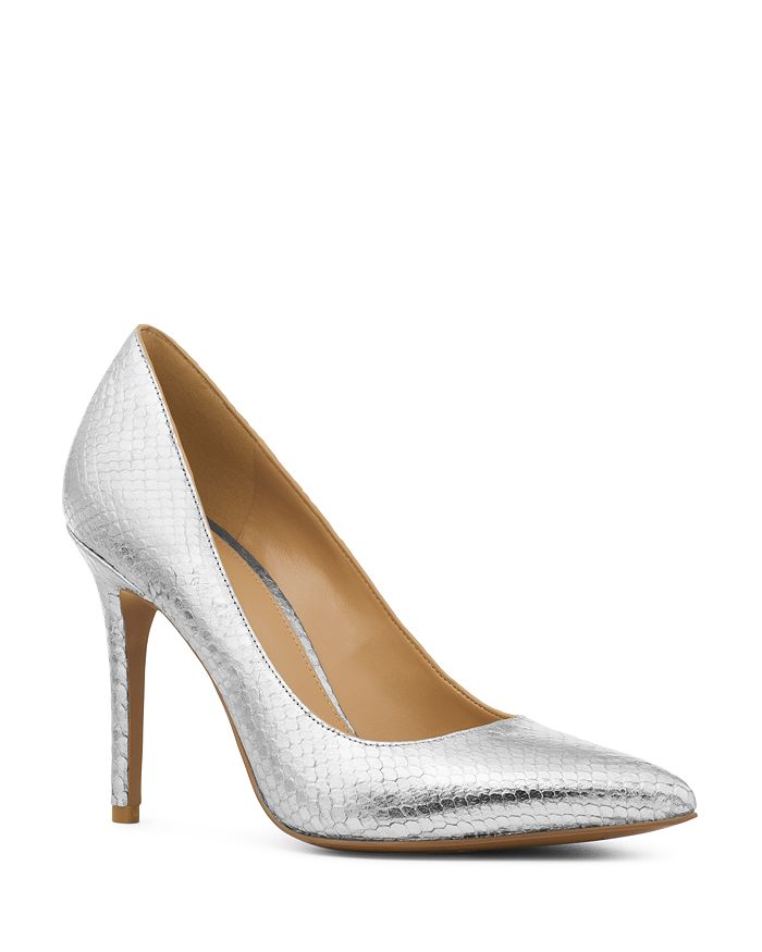 MICHAEL Michael Kors Women's Claire Embossed Leather Pumps | Bloomingdale's