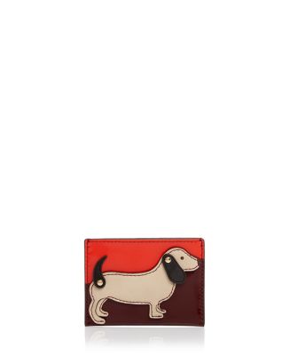 Tory Burch Dachshund Slim Leather Card Case | Bloomingdale's
