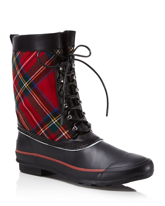 Lacing Up for Rain: Burberry Rowlette Lace-Up Duck Boots