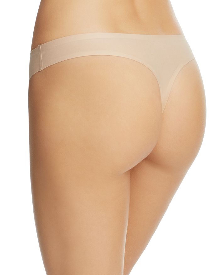 Shop Chantelle Soft Stretch One-size Seamless Thong In Ultra Nude
