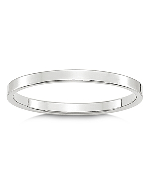 Shop Bloomingdale's Men's 2mm Lightweight Flat Band In 14k White Gold Or Yellow Gold - 100% Exclusive