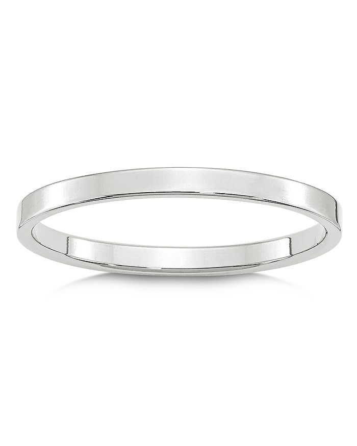 Bloomingdale's Men's 2mm Lightweight Flat Band In 14k White Gold Or 14k Yellow Gold - 100% Exclusive