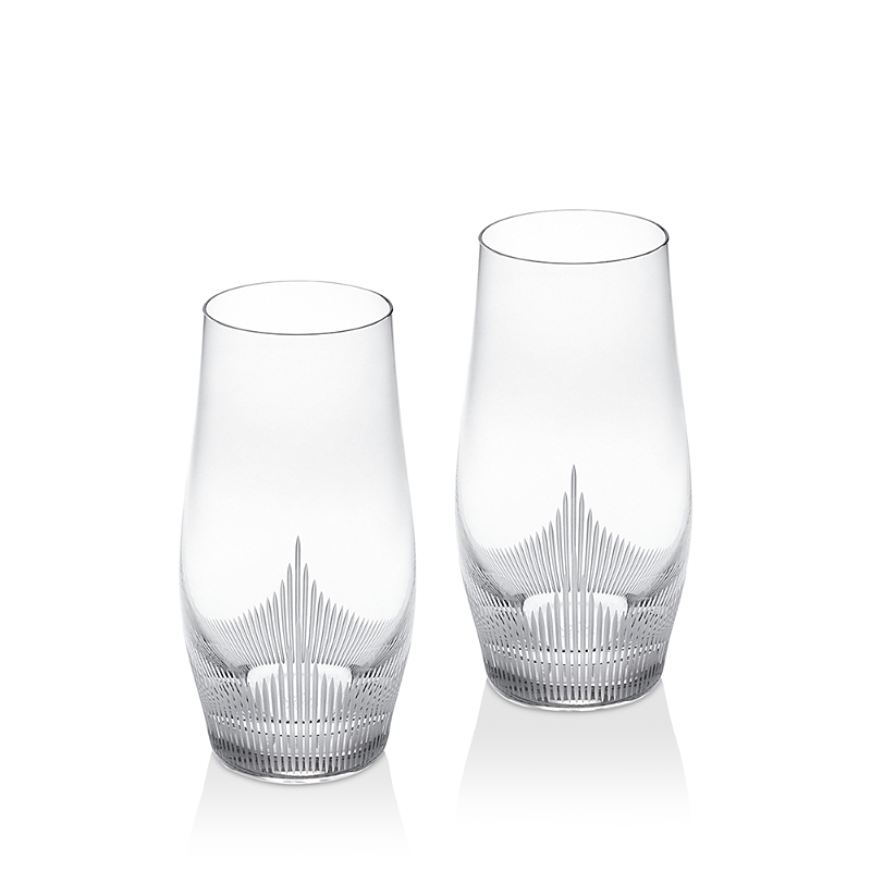 Lalique 100 Points Highball Glass, Set Of 2 In Clear
