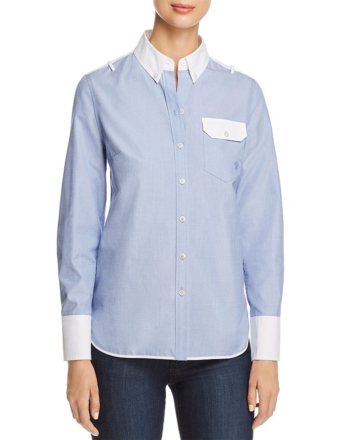 Tory burch 2025 color block shirt