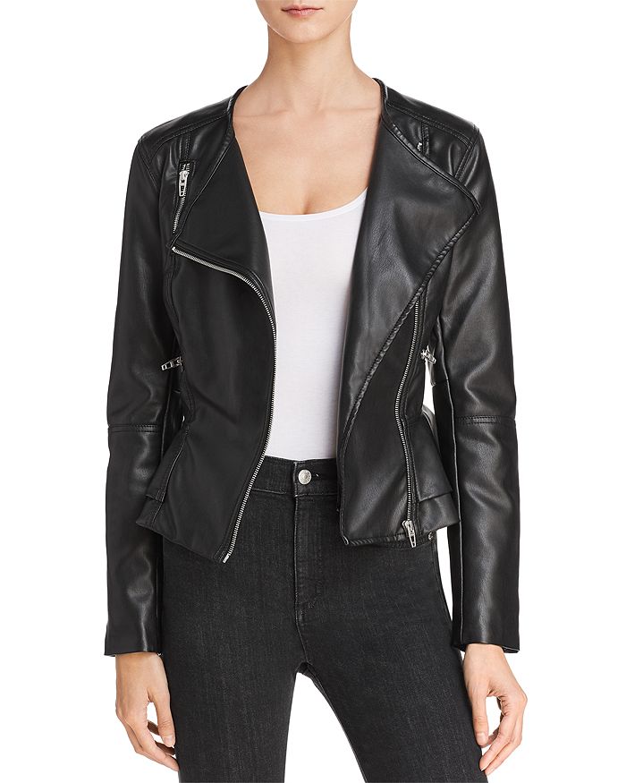BLANKNYC Peplum Faux Leather Moto Jacket - 100% Exclusive | Bloomingdale's