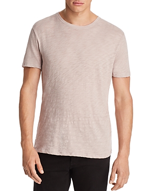 Atm Anthony Thomas Melillo Slub Knit Space Dye Tee In Dusty Mauve