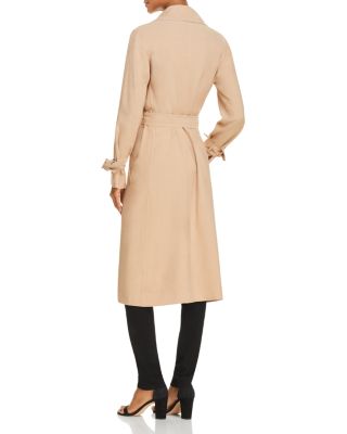 ジャケット・アウター Belted Dress Trench Coat Kyle-Shahida-celebrity-Style-