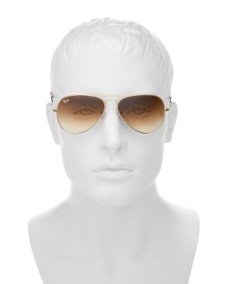  Original Brow-Bar Aviator Sunglasses, 58mm