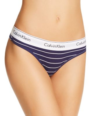 calvin klein ribbed thong