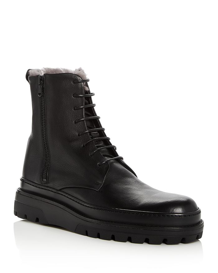 Vince Men s Edgar Leather Shearling Lace Up Boots Bloomingdale s