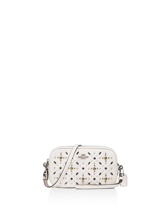 COACH Prairie Rivet Leather Crossbody Clutch Bloomingdale's