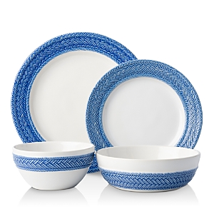 Juliska Le Panier Delft Blue 4-piece Place Setting In White