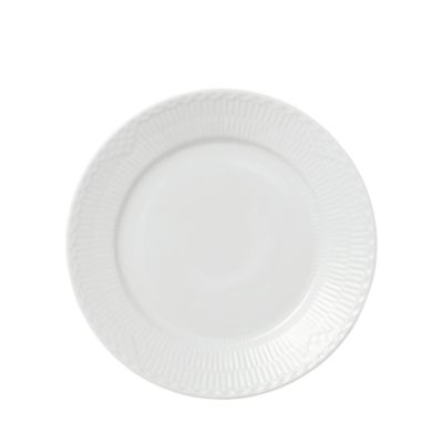 White Fluted Half Lace Salad Plate  