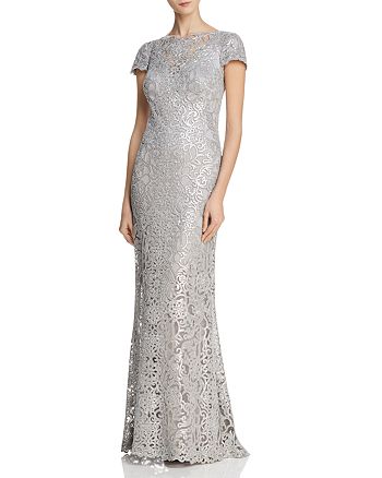 Tadashi Shoji Sequin Embroidered Gown | Bloomingdale's
