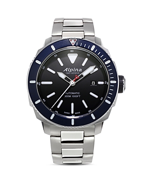 Alpina Seastrong Diver 300 Watch, 44mm In Metallic