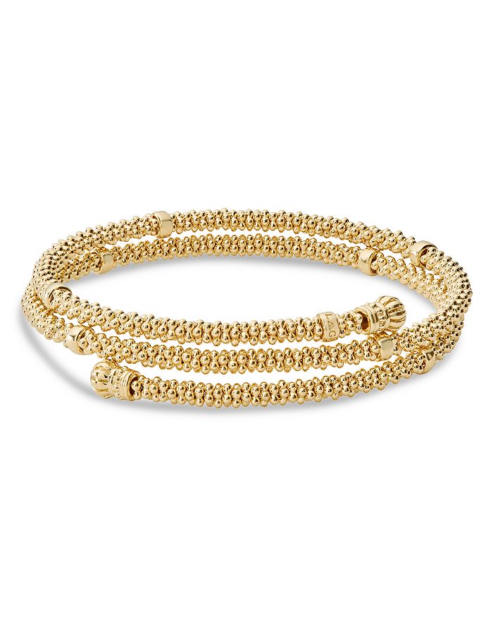 Shop Lagos Caviar Gold Collection 18k Gold Coil Bracelet