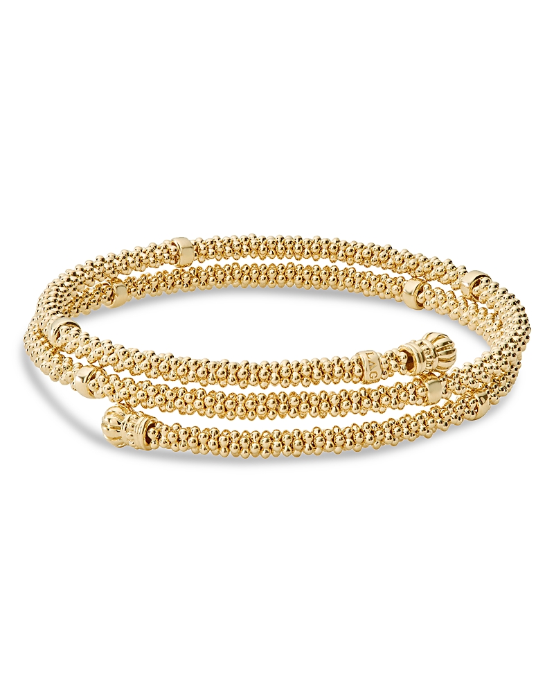 Lagos Caviar Gold Collection 18K Gold Coil Bracelet