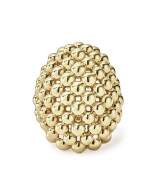 Caviar Gold Collection 18K Gold Dome Ring