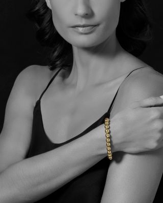 Caviar Gold Collection 18K Gold Beaded Bracelet, 8mm