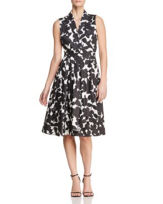 blue dress for baby girl Floral Sleeveless Midi Wrap Dress | A-Line Dress
